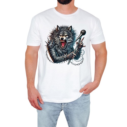 Gothic wolf mens shirt - gothic, t-shirt