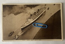 R.M.S Queen Mary & Tug Boats Aerial View