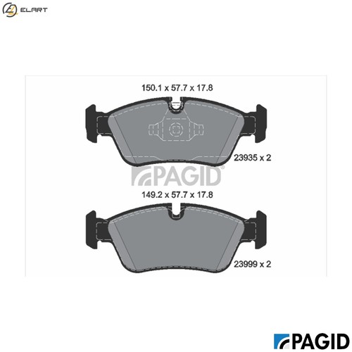 Brake pad set disc - pad,