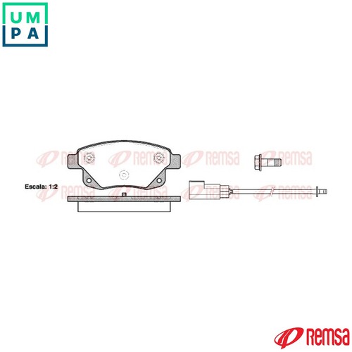 Brake pad set - disc,