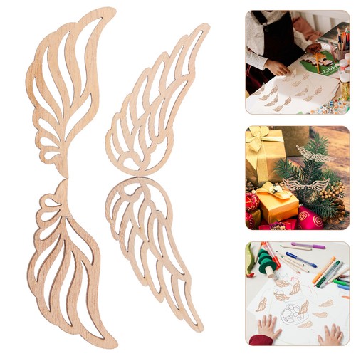 100 pcs angel wings wooden - 100,