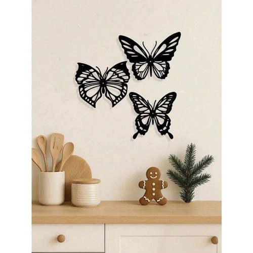 Metal butterfly wall art - metal,