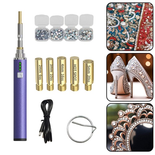 Electric rhinestone applicator - rhinestone,