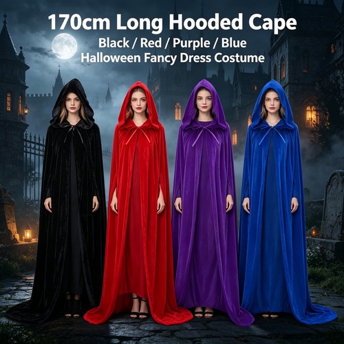 Unisex long hooded cloak - long, 170cm
