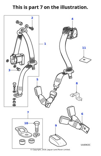 Jaguar pan head - head, screw