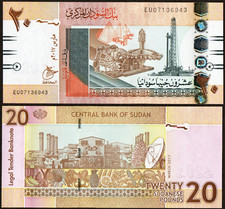 Sudan pounds p74 2017 unc - -,
