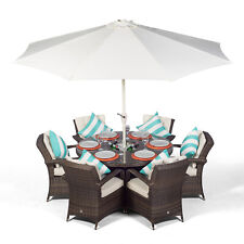 Arizona 6 Seater Round Rattan
