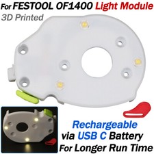 For FESTOOL OF1400 Light Module Rechargeable via USB C Battery for Long Run Time