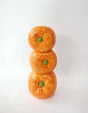 Ceramic Orange Stack Stem Vase