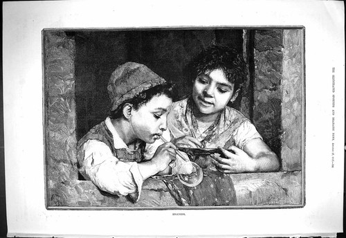 Original old antique - original, print