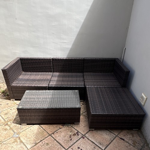 Outsunny rattan corner sofa - corner,