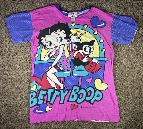 Vintage betty boop aop shirt - boop,