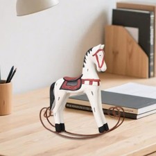 Wooden Rocking Horse Statue