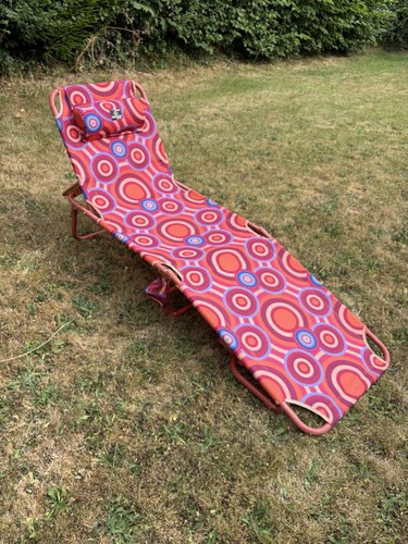 Vintage retro sun bed - vintage,
