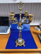 Antique 4 Candle Solid Brass