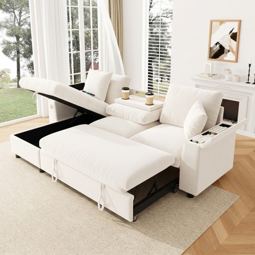 Corner sofa bed - sofa, w/