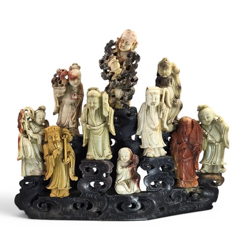 Large chinese carved soapstone - large,