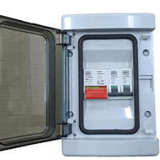 Consumer Unit 2 Way Garage Shed with Isolator and MCB 6A Lights 16A Sockets MK