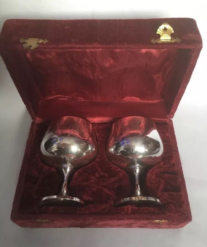Old silver plated epns goblets - plated,