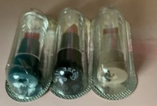 Avon Lipstick Samples Reds  Scarlet / Coral Caresse / Rumba Rare Discontinued