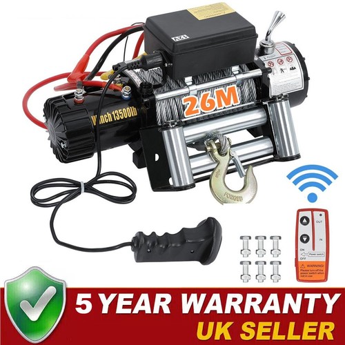 Heavy duty electric winch 12v - electric,