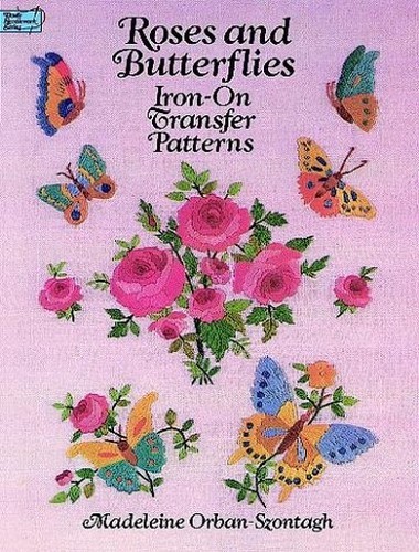 Roses and butterflies - butterflies, iron-on