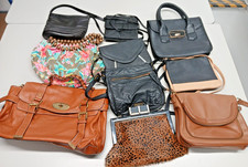 WOMEN'S HANDBAGS BUNDLE x 10 Various colours & styles
