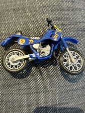 1/18 WELLY CLASSIC KAWASAKI KX250 DIRTBIKE BLUE MOTORCYCLE BIKE MOTORBIKE