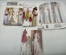 Bundle Vintage sewing patterns Butterick McCalls Vogue Wedding Dress Bridesmaids