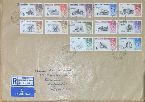 Falkland island 1968 cover - falkland,