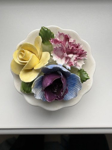 Royal adderley floral bone - royal,
