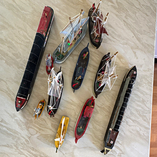 Job lot vintage wooden model - wooden,