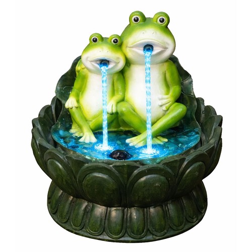 Two frogs lily pad - two, a