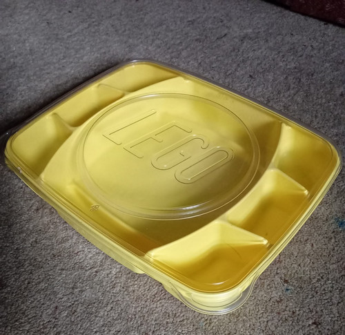 Lego yellow storage box - -,