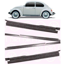 Door Sill / Heater Channel w/Trim LH + RH Top & Inner Section fits VW Beetle -67