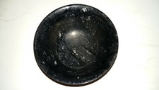 Chinese black jade bowl lovely pattern within colour great condition