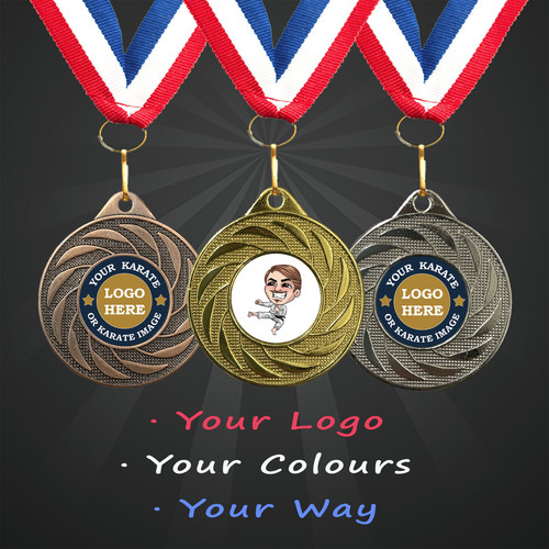 Karate medals personalised - karate,