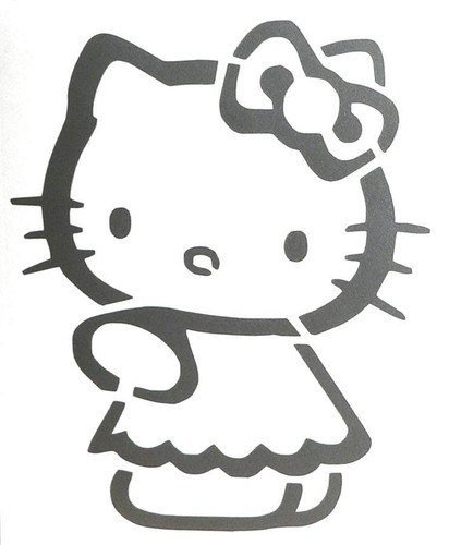 Hello kitty sticker greeting - kitty,