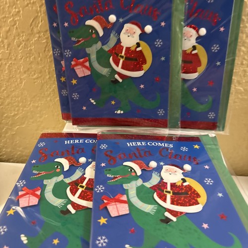 Santa dinosaur christmas - on,