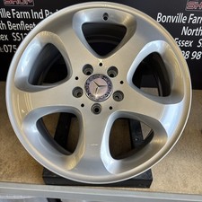 1X OEM Mercedes W210  17” Alloy Wheel Rim 7,5J ET37 ALHENA Star Spoke 2104012002