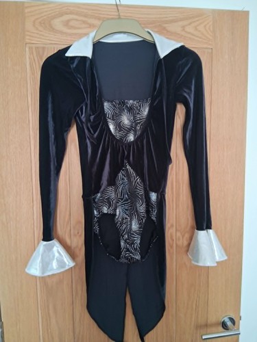 Black leotard with tails and - black,