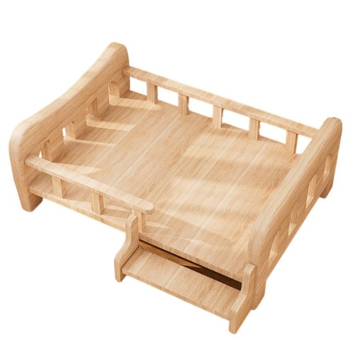 Wood pet bed - bed, entry