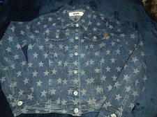 Moschino Star Print Vintage Ladies Denim Jacket Size 12