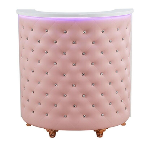 Reception desk pink - reception,