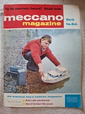 MECCANO  Magazine Mar 1965 Vol 50 No 3 Rc Boat, Concorde