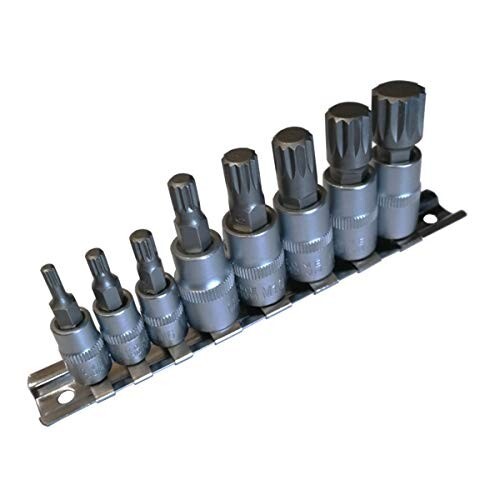 Spline bit socket set 12pt - spline,