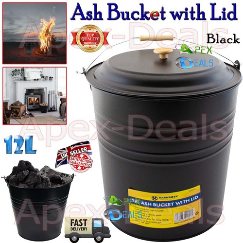 Metal ash bucket fireside - bucket,