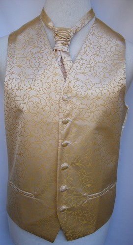 Mens brocade waistcoat - waistcoat, with