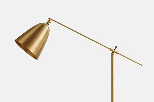 Mid century brass floor - century,