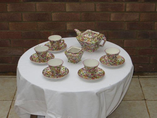 Floral vintage tea - vintage, pc
